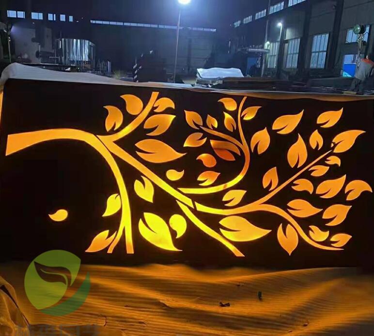 桑珠孜耐候钢板灯箱