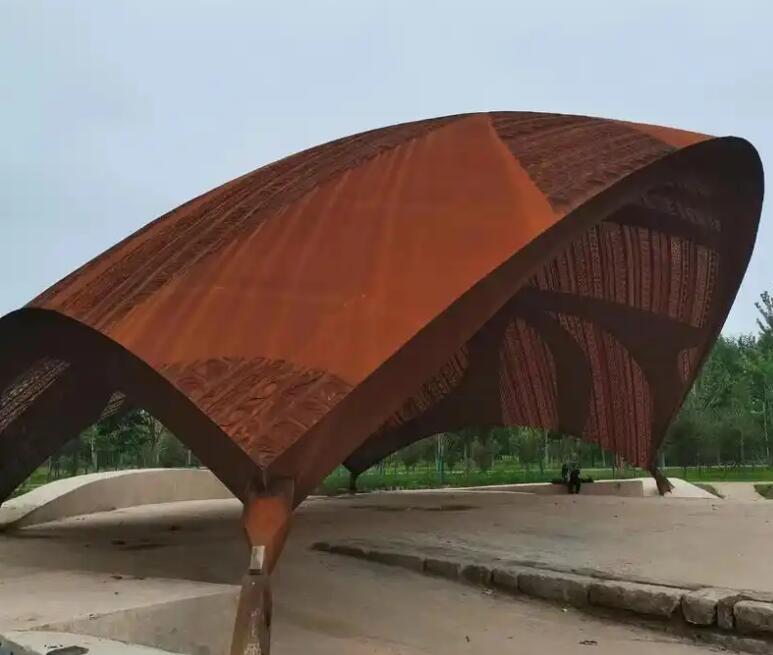 桑珠孜耐候钢幕墙案例